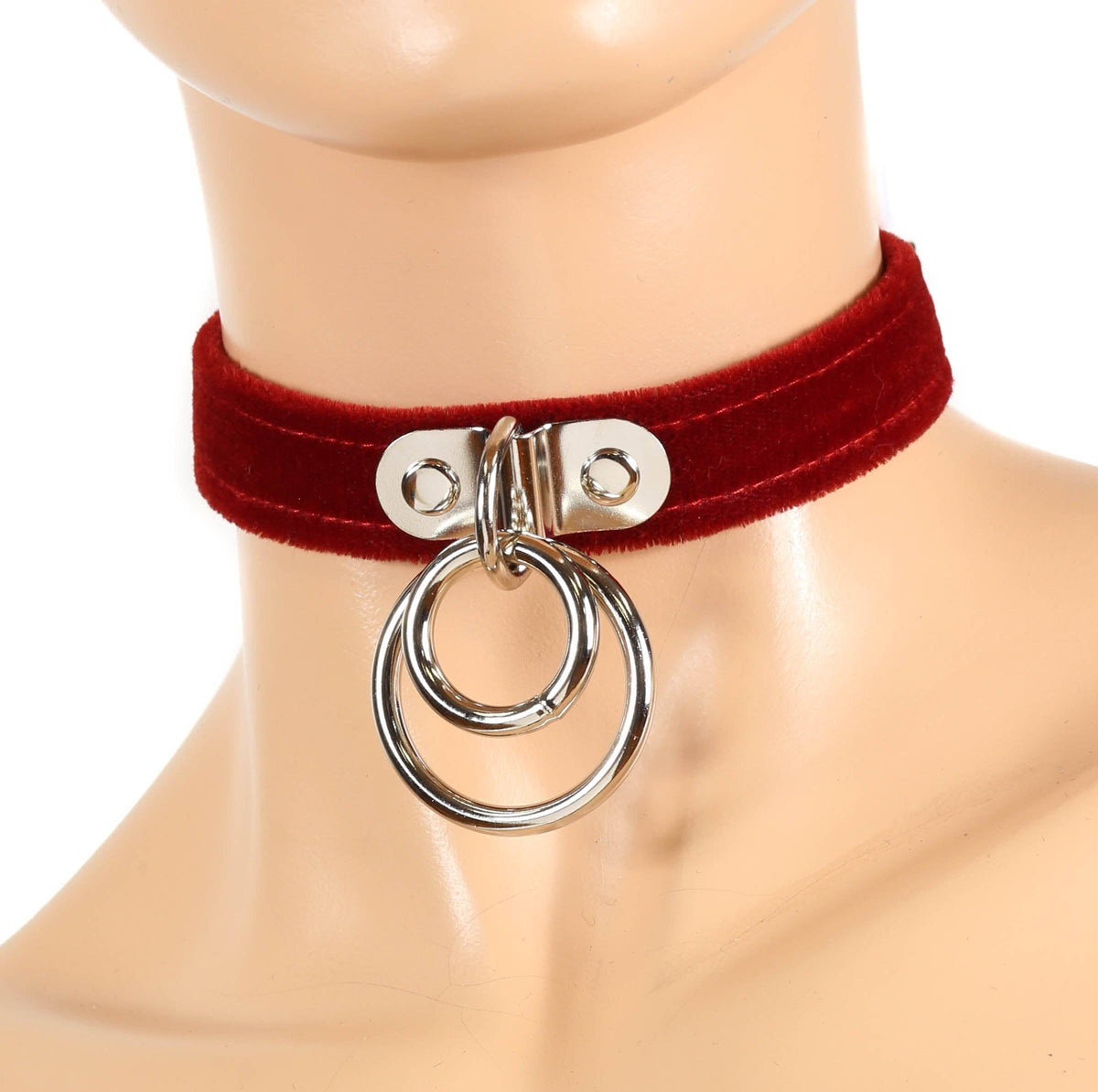 Funk Plus - FC264VELVET DOUBLE RING BONDAGE