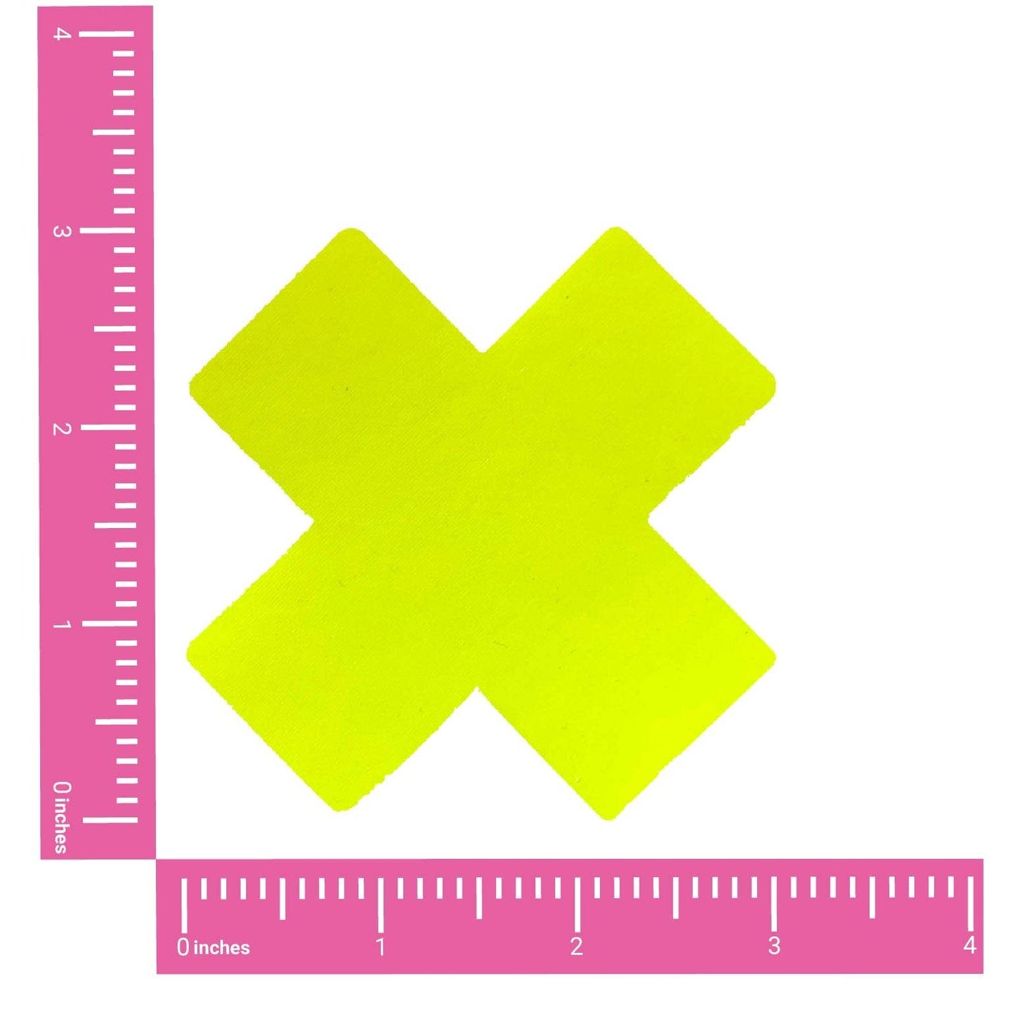Lemon Fruitella Neon Yellow Wet Vinyl Blacklight X Factor Nipple Cover Pasties