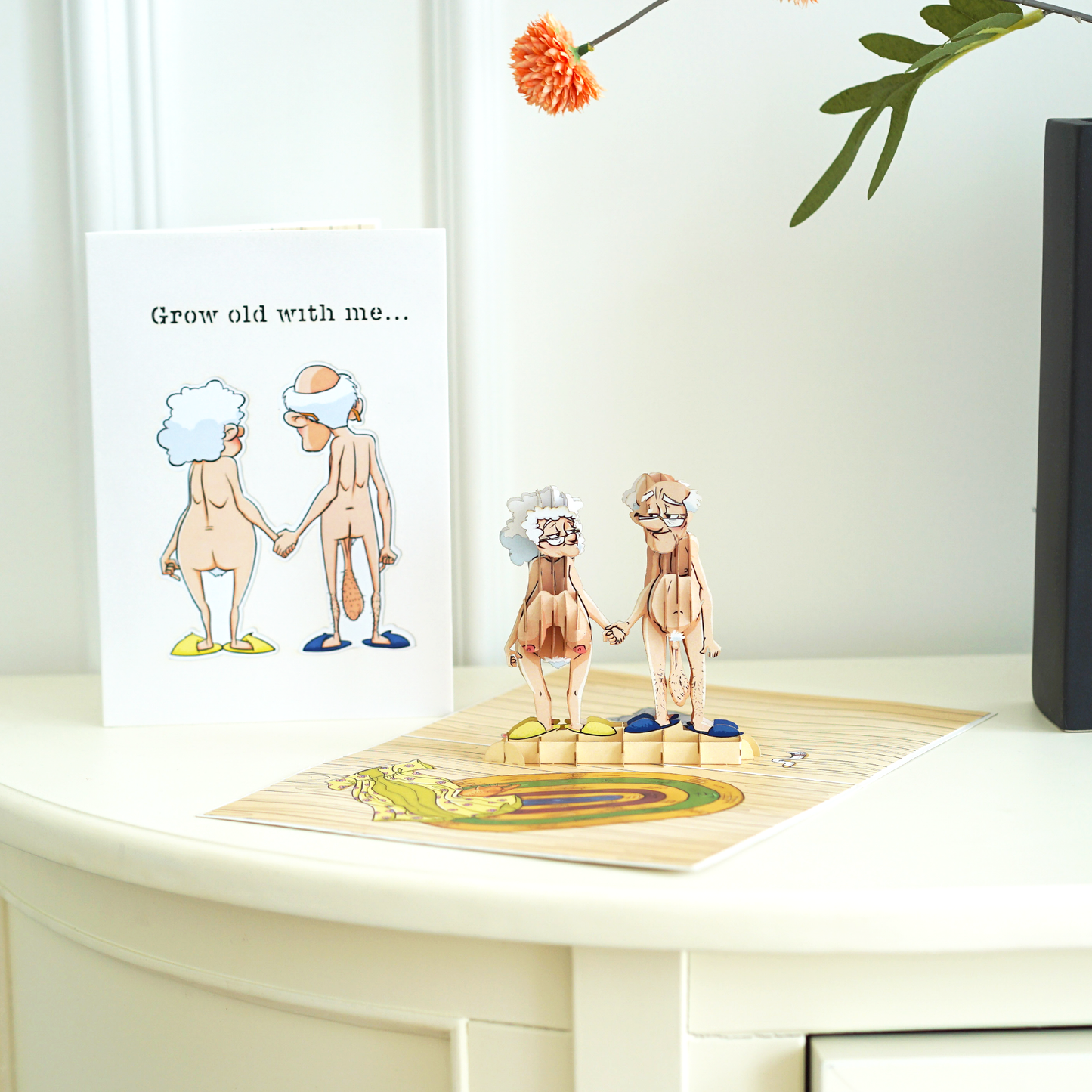 Dirty Pop Cards - Grow Old Funny 3D Pop-Up Romantic Love Greeting Card