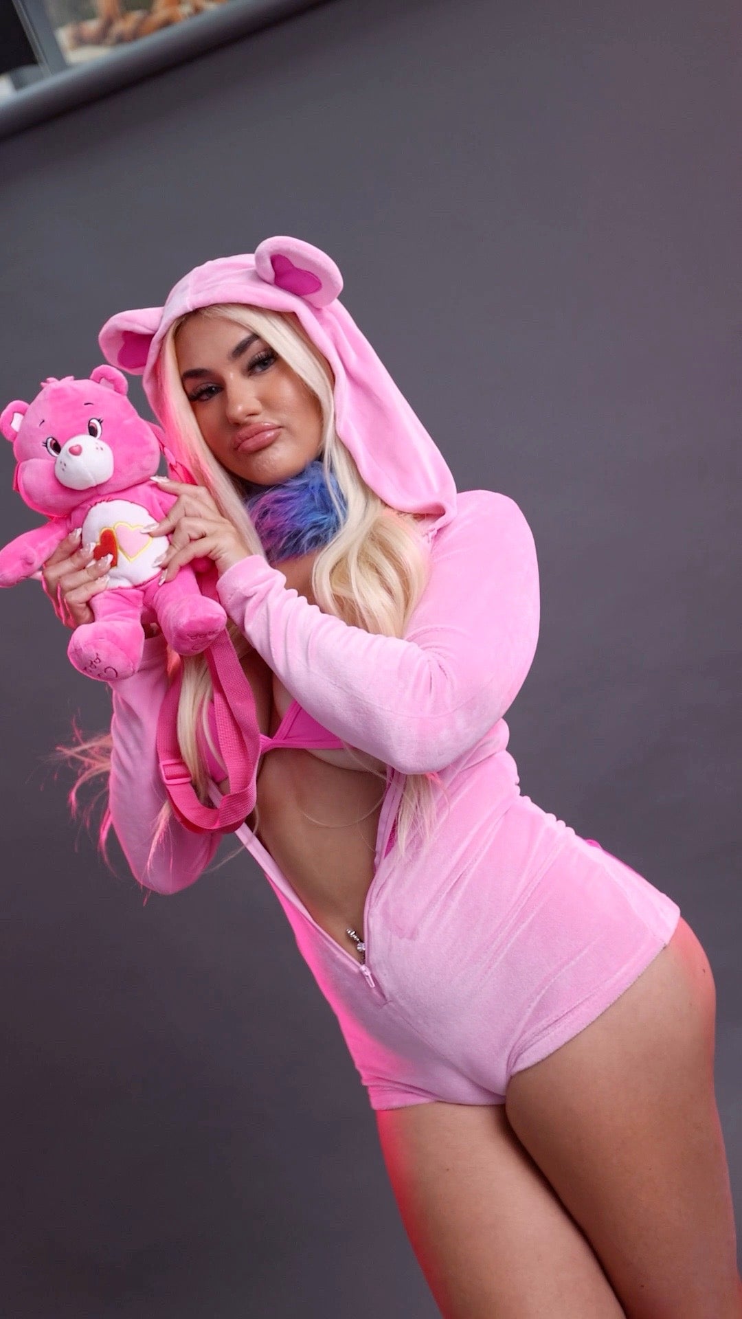 Pink Sweetheart Bear includes Backpack