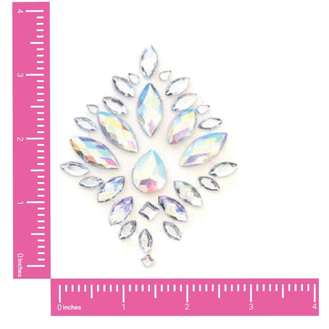 Stardust Iridescent Crystal Jewel Nipple Pasties