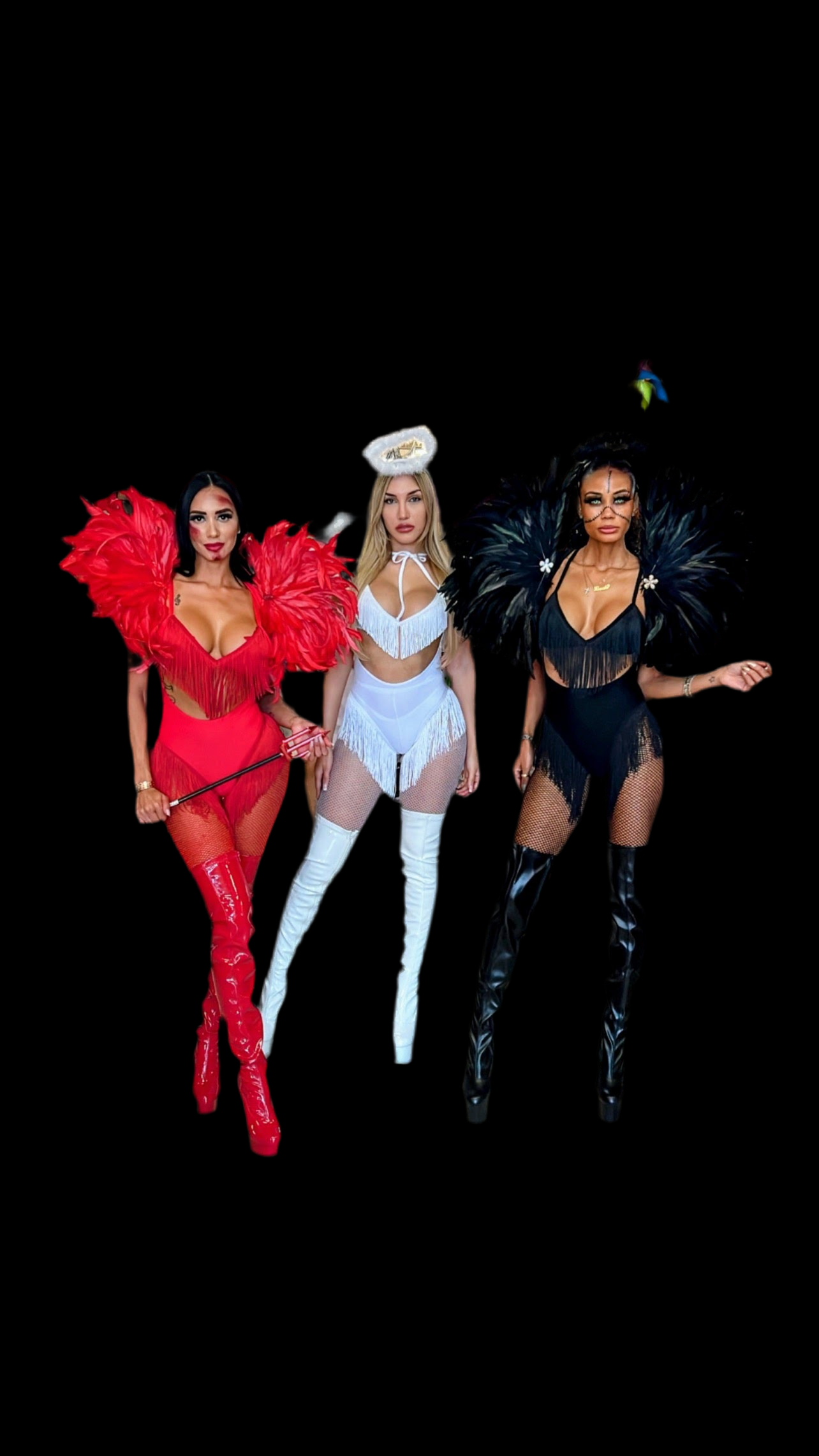 Exclusive Red Glam Angel Devil