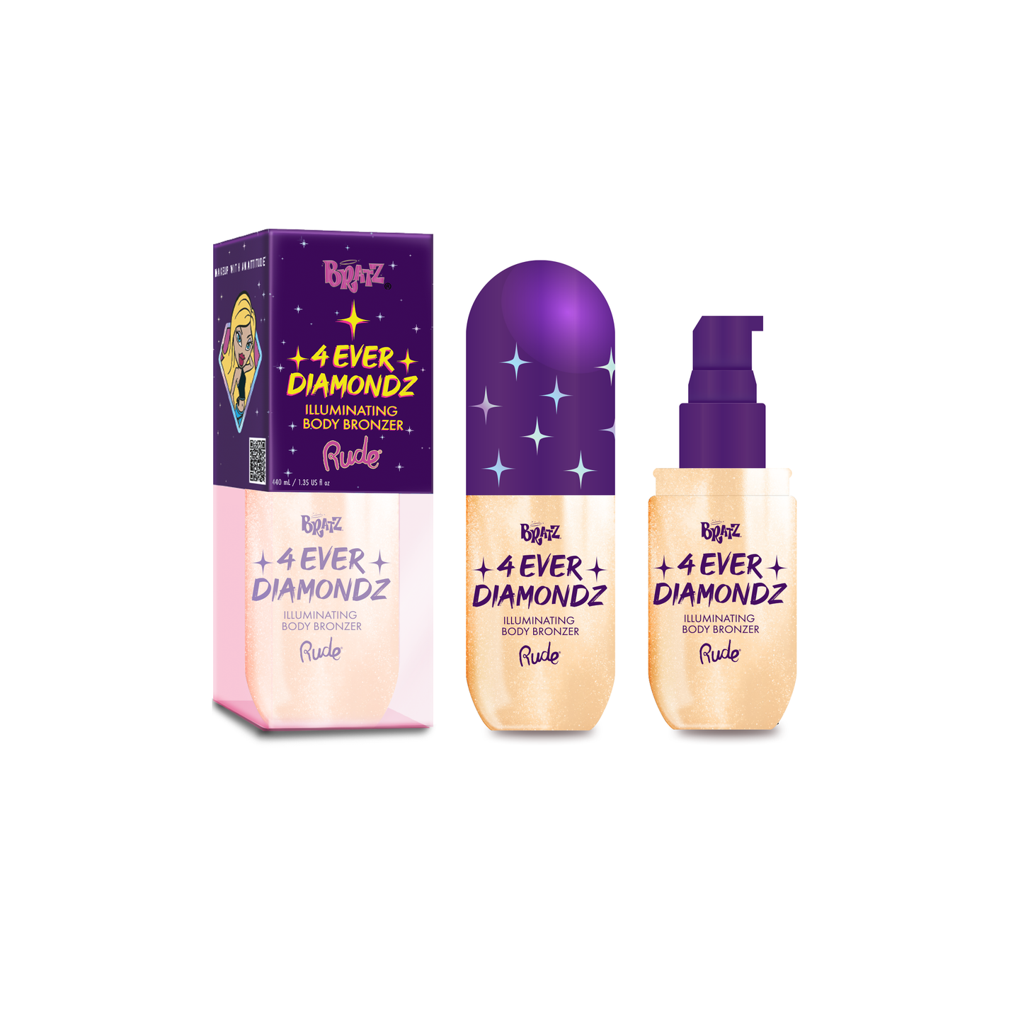 Rude Cosmetics - Bratz 4 Ever Diamondz Illuminating Body Bronzer