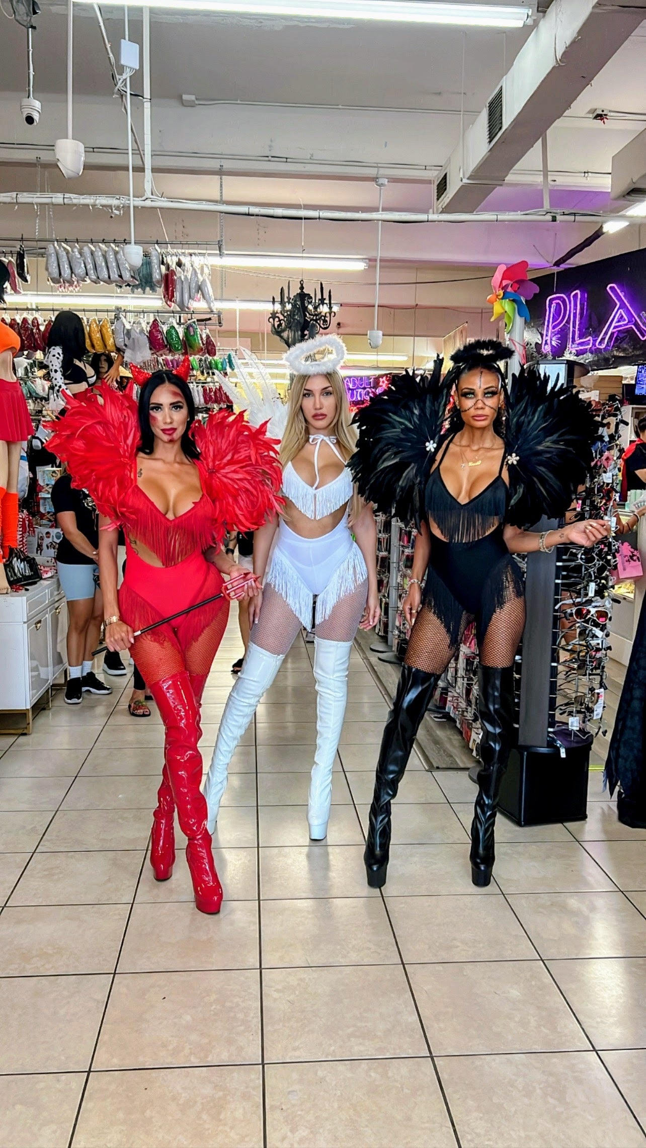 Exclusive Red Glam Angel Devil