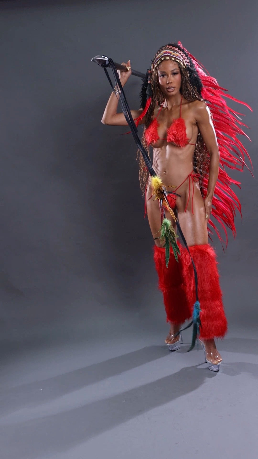 Exclusive Red Warrior Costume