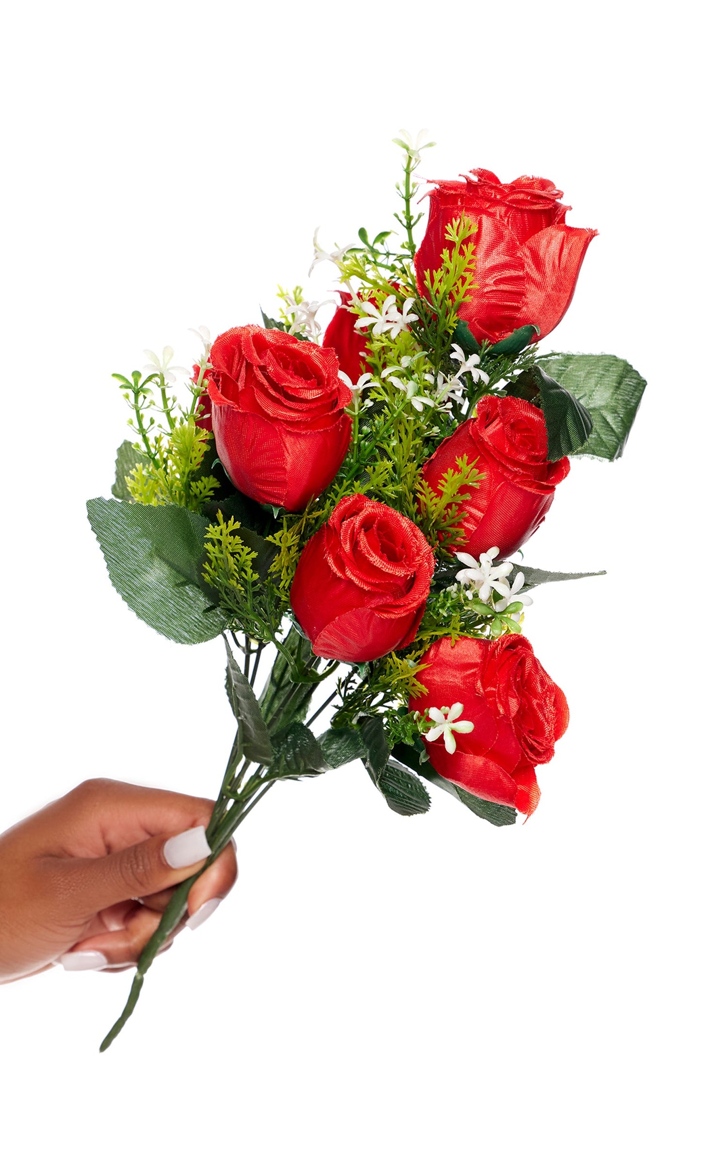 Faux Red Rose Bouquet