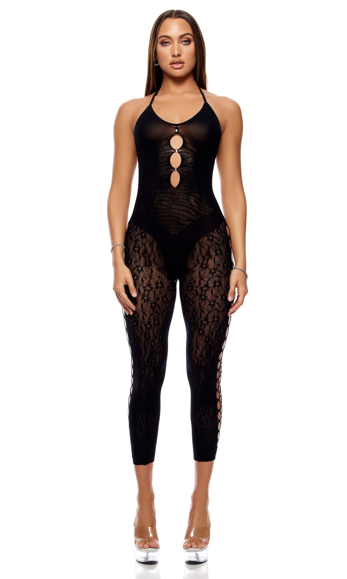Cross Your Mind Capri Bodystocking