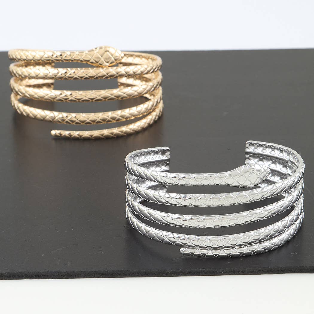 3AM BY H&D ACCESSORIES - Multi Snake Wrap Cuff Bracelet