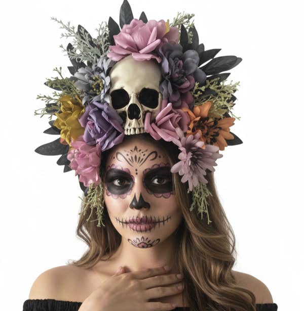 KBW Global Corp. - Skull Floral Headband
