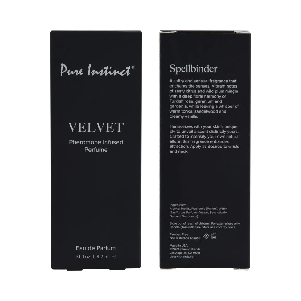 Pheromones Pure Instinct Sex Attractant Cologne Velvet
