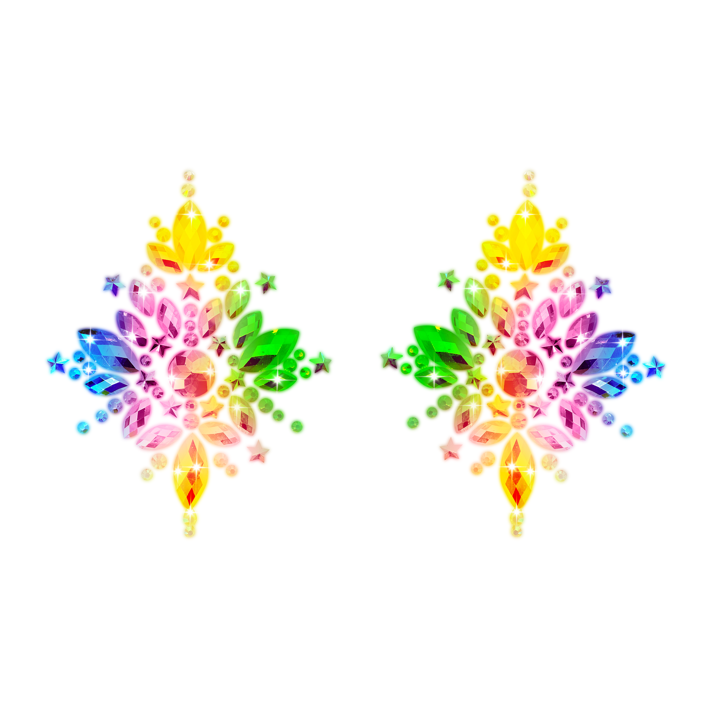 Twinkle Twinkle LED Light Up Crystal Nipple Cover Pasties