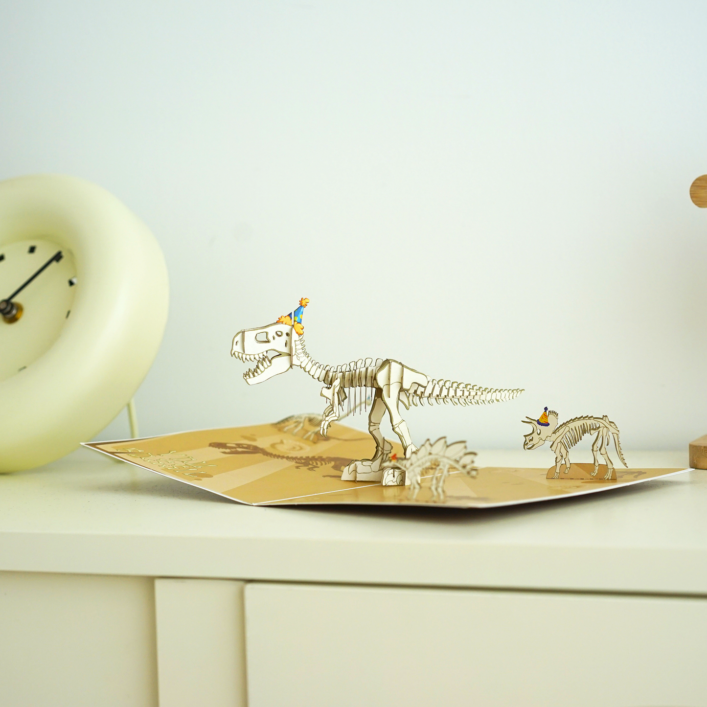 Dirty Pop Cards - Birthday Fossil Funny 3D Pop-Up Jurassic Dinosaur Card