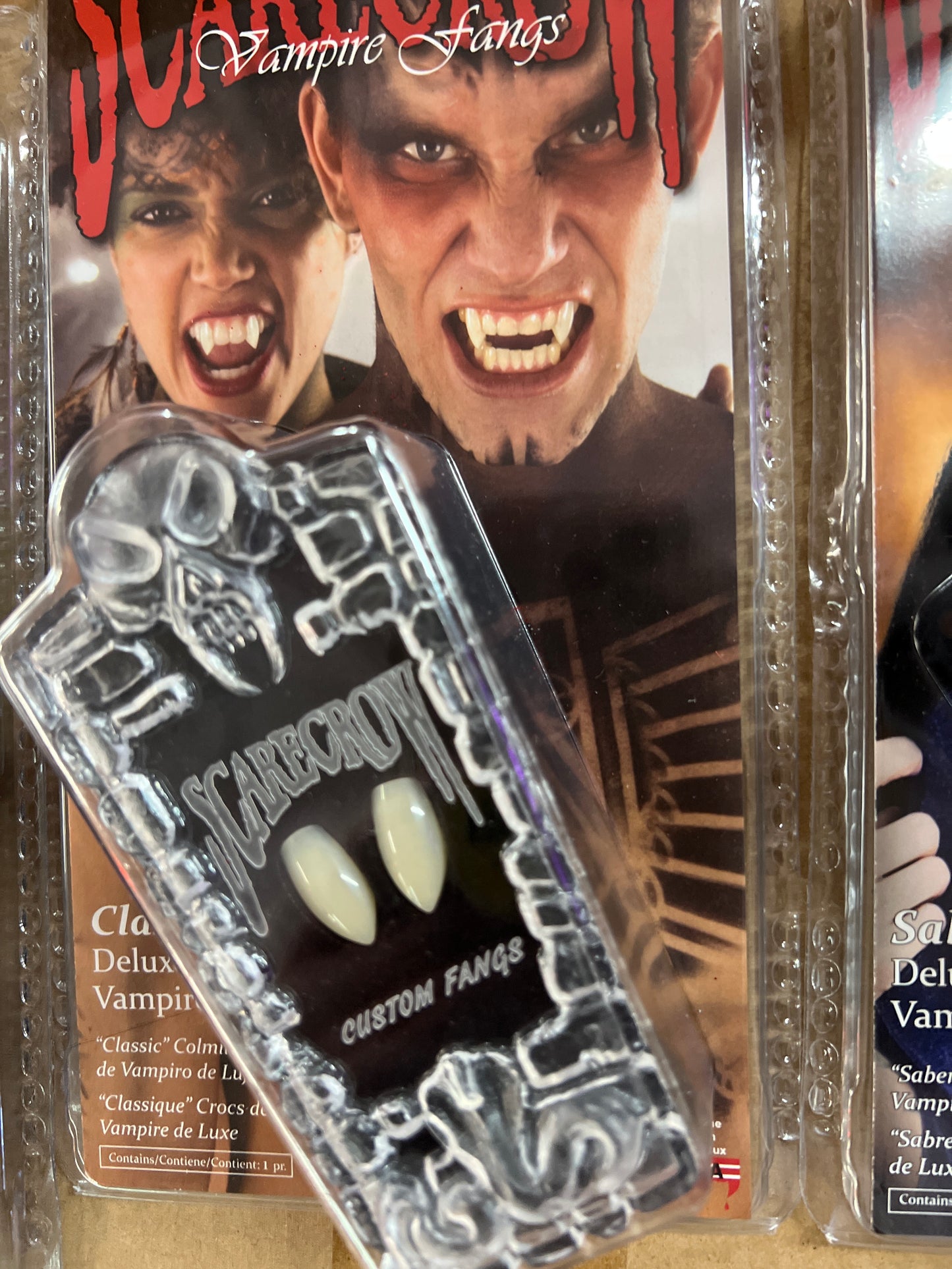 Scarecrow Classic Large Vampire Fangs - Custom Fit, Realistic, Reusable