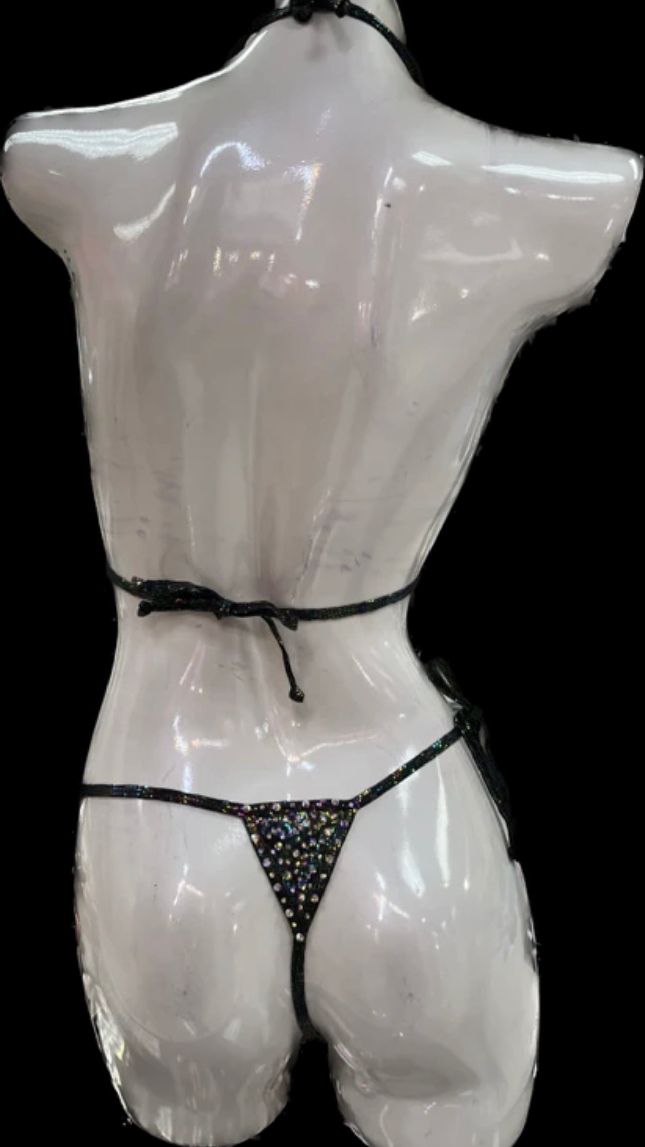 Crystal Under boob Micro Bikini Set