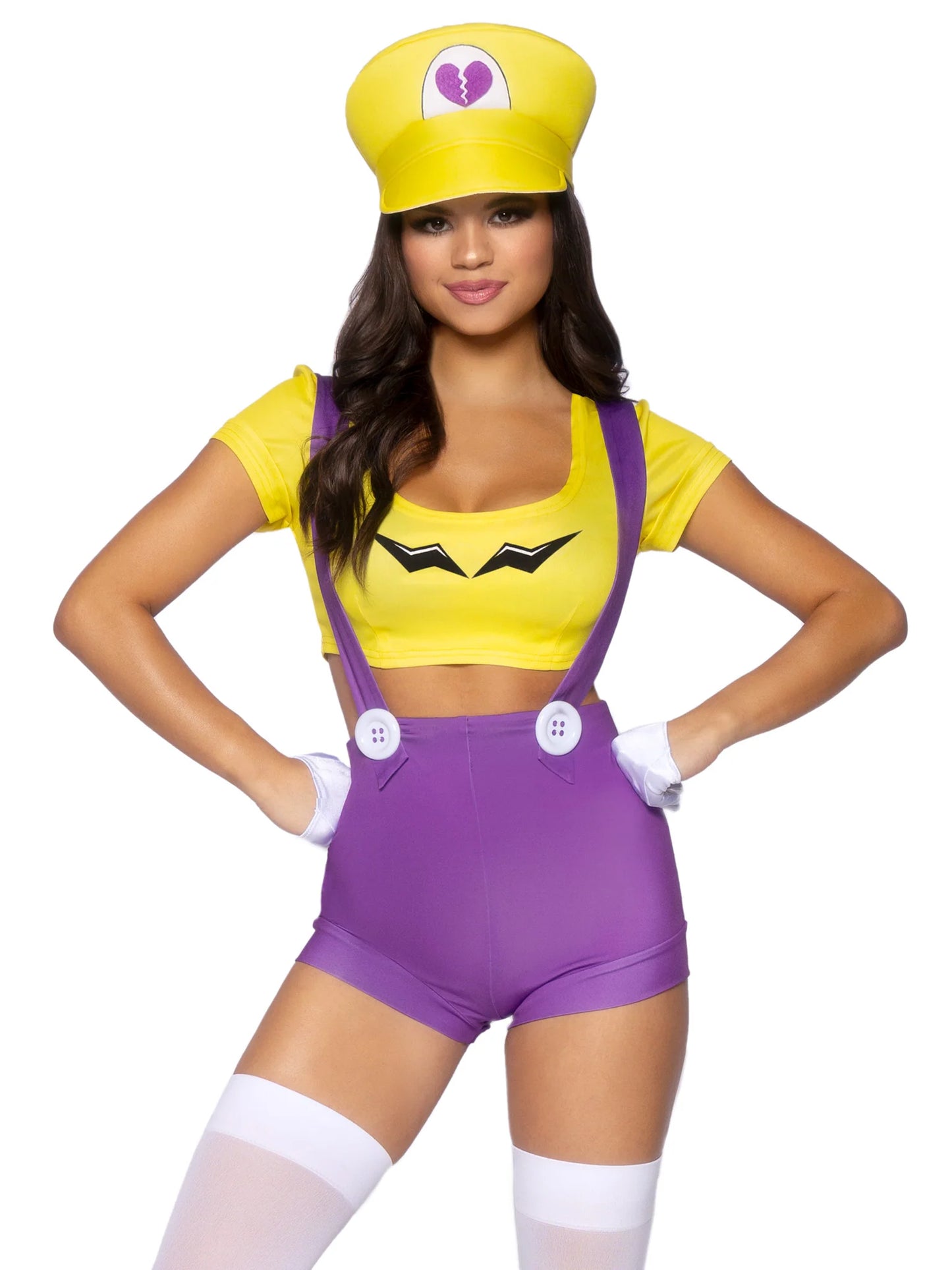 Gamer Villain Costume Includes Stockings