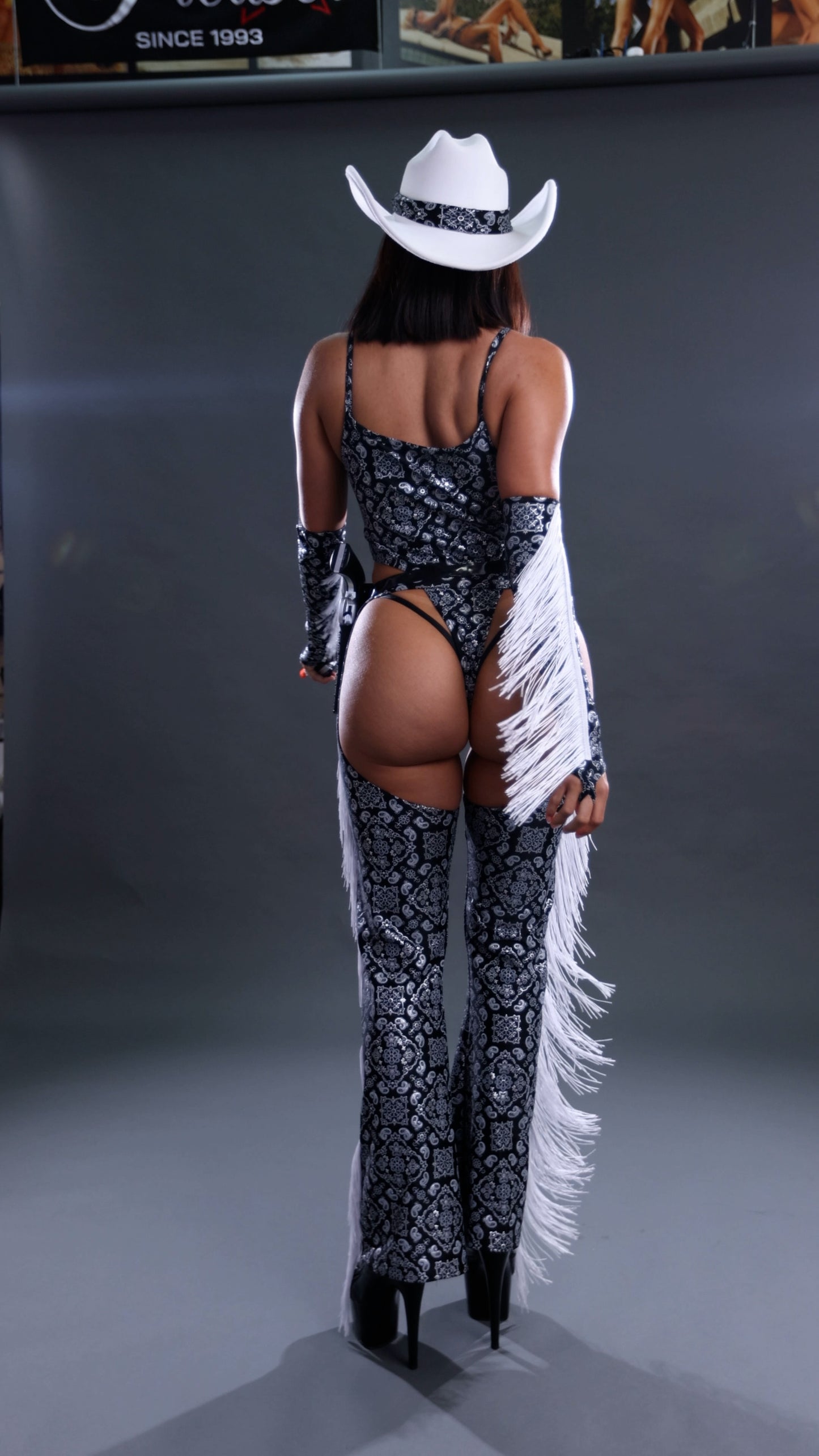 Exclusive Western Cowgirl includes hat
