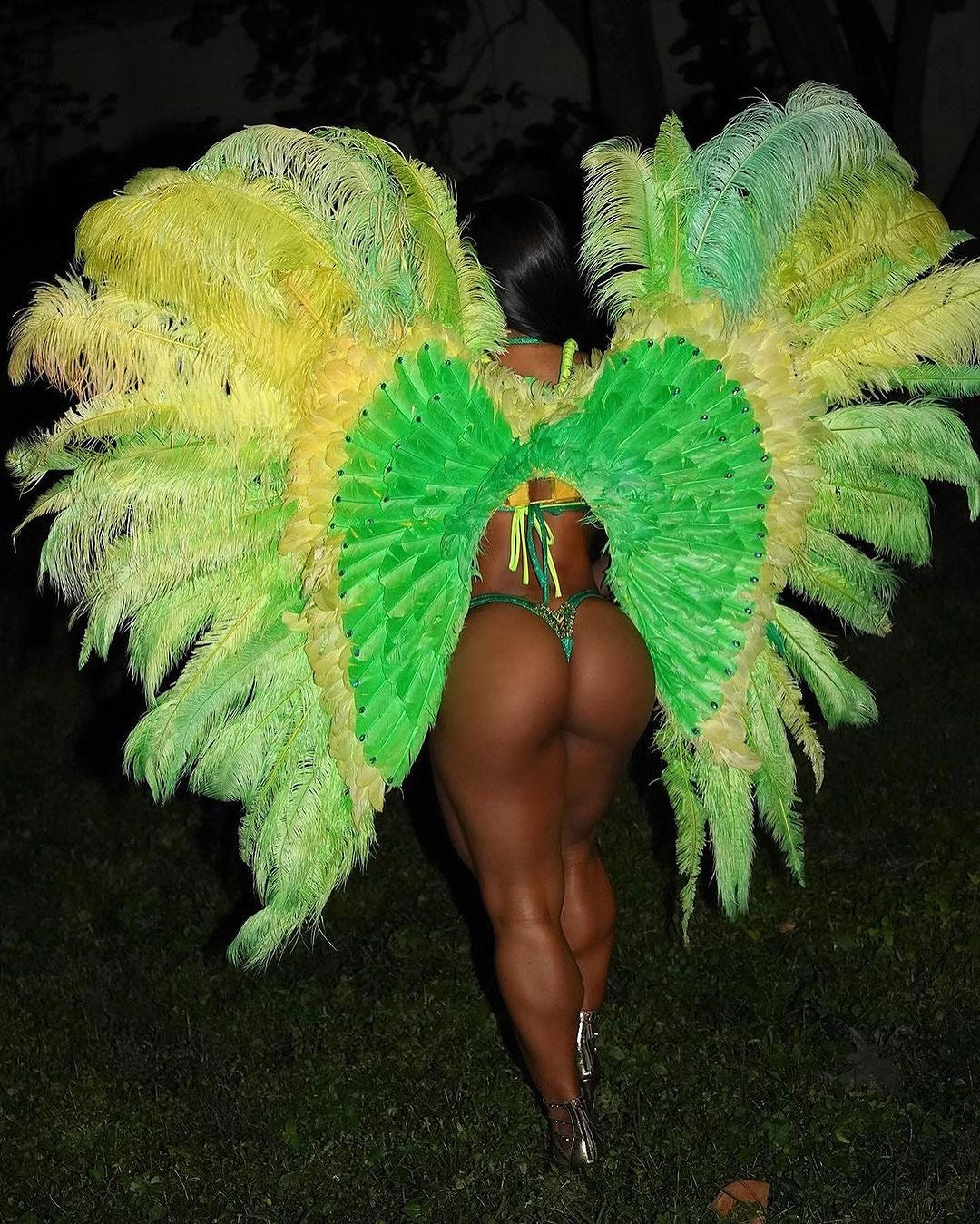 Exclusive Nemesis Custom Green studded Bikini