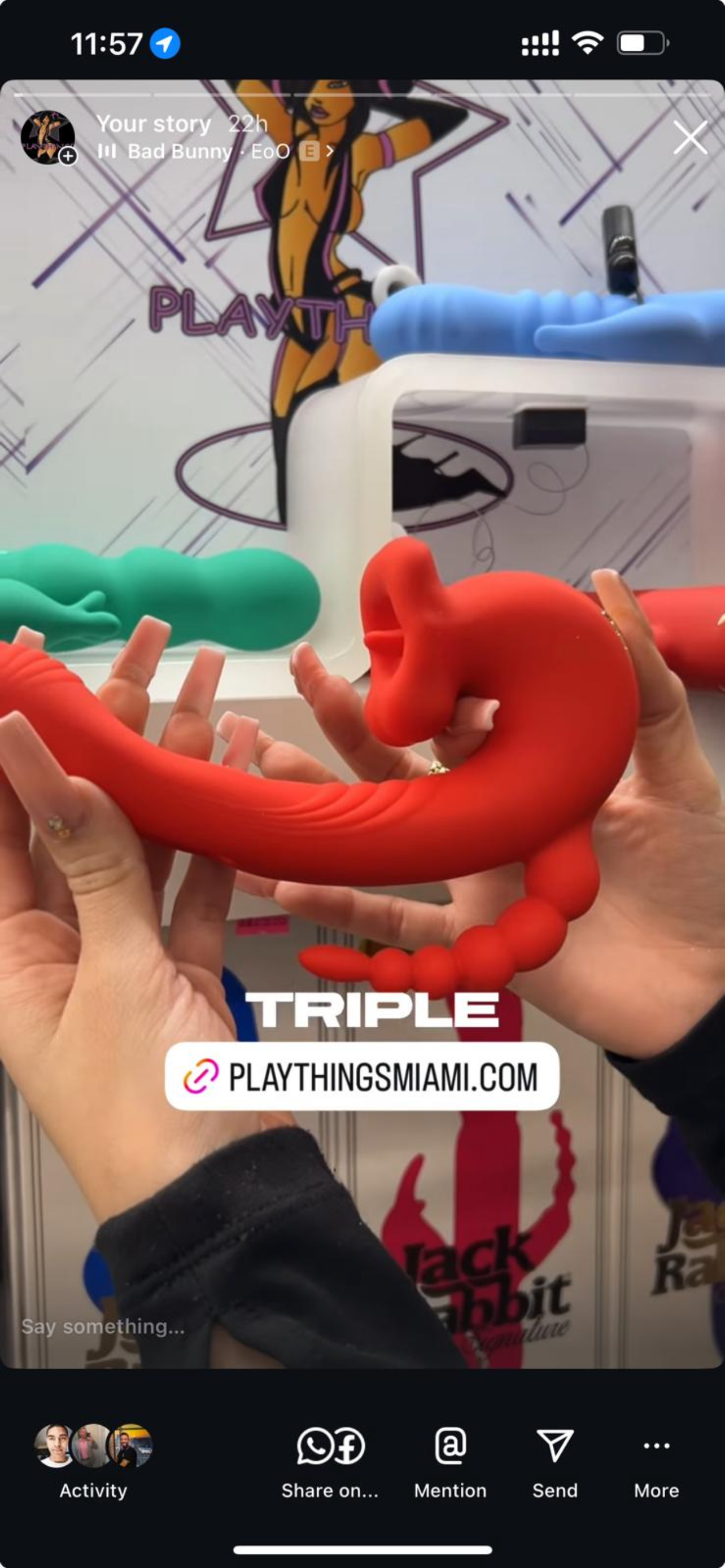 Triple Pleasure Medusa’s Mouth with Beads