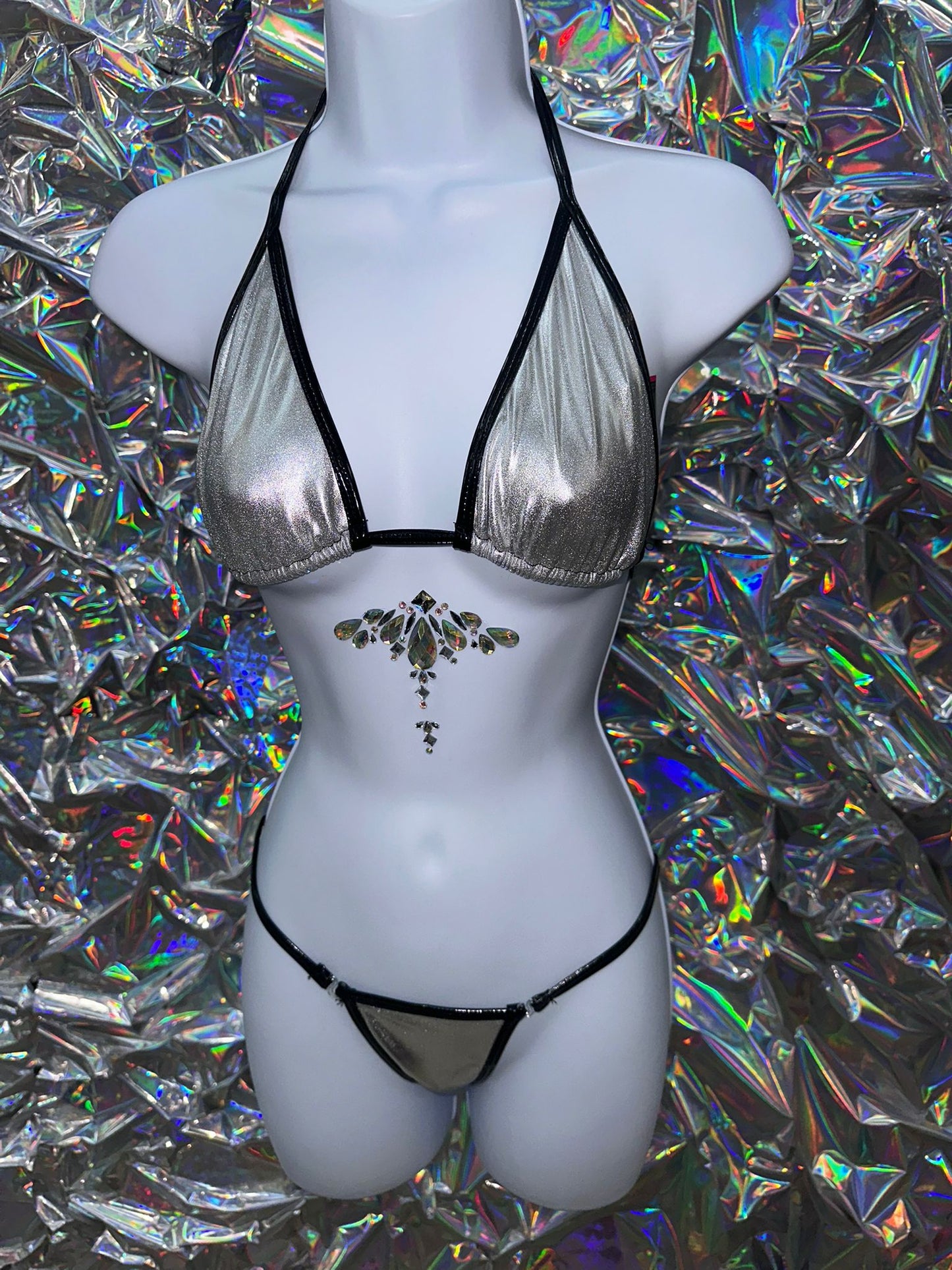 Metallic Iridescent Bikini Set