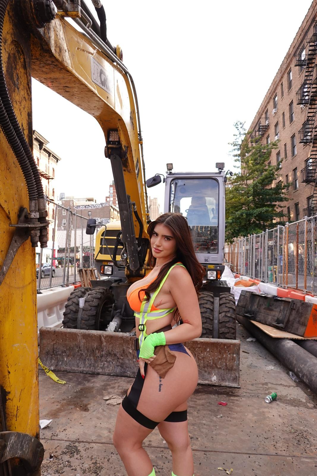 Caution Woman at Work