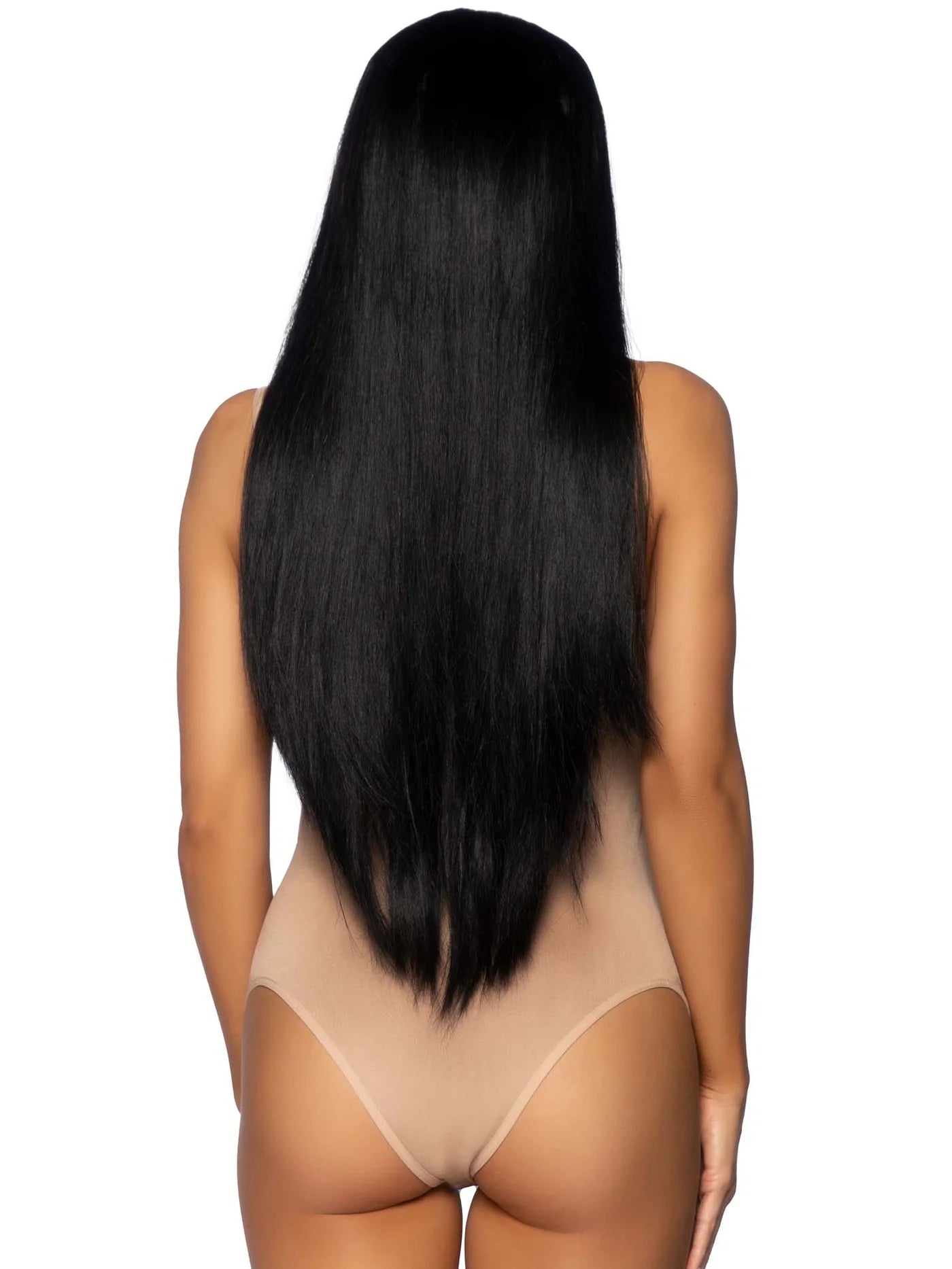 Straight long wig 33 inches black