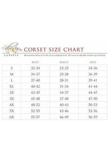 Lavish Dark Brown Lace Overbust Corset w/Zipper - Daisy Corsets