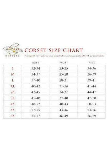 Lavish Orange Clear Curvy Underbust Waist Cincher Corset - Daisy Corsets