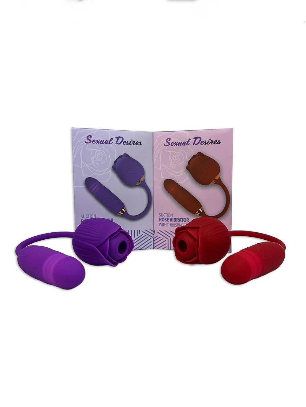 Rose Vibrator with Thrusting Tail