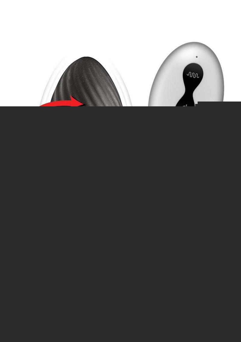 Ass-Sation Remote Vibrating and Rotating Rechargeable Silicone Anal Plug - Black