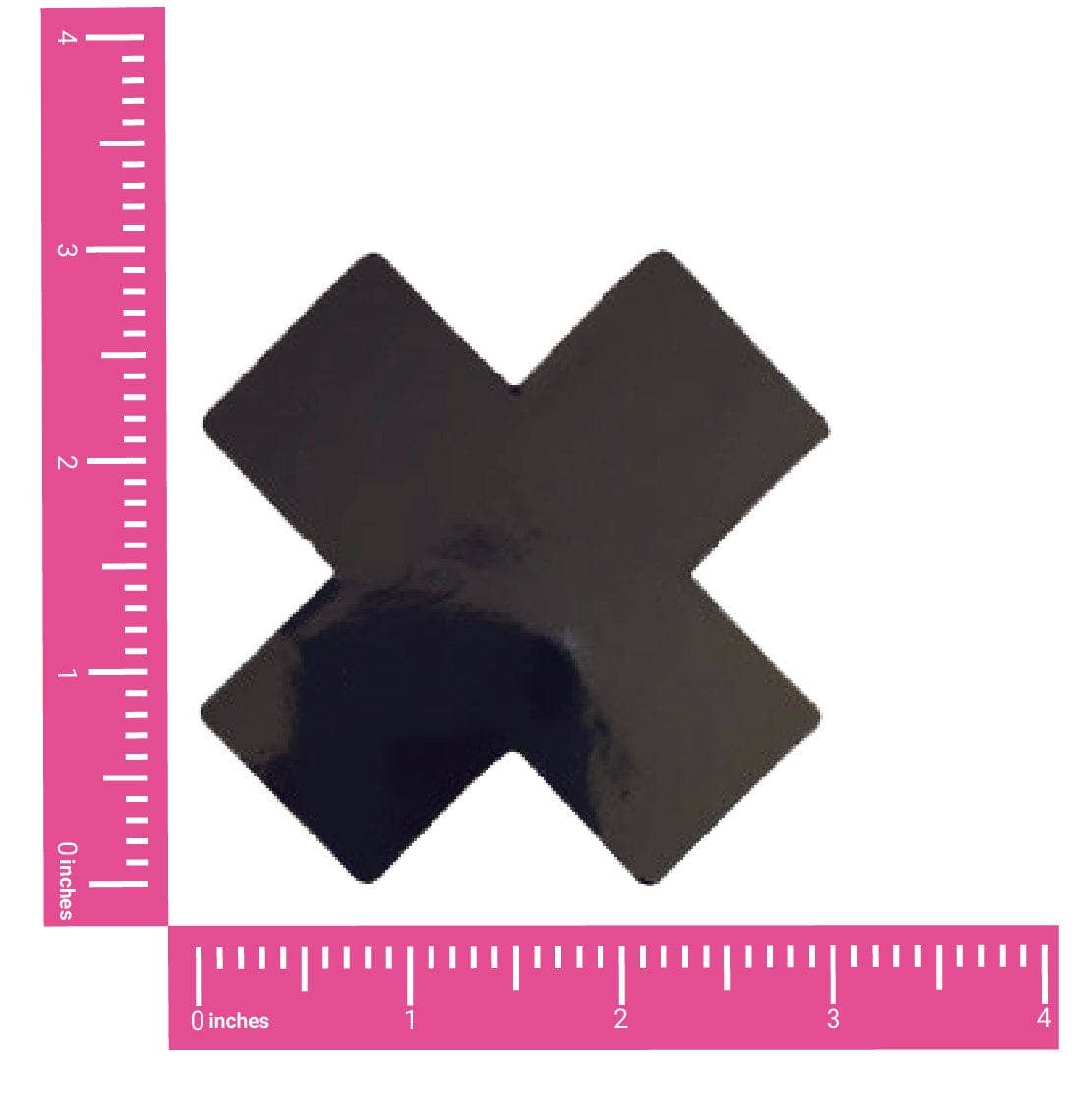 Dom Squad Black Wet Vinyl X Factor Nipple Cover Pasties