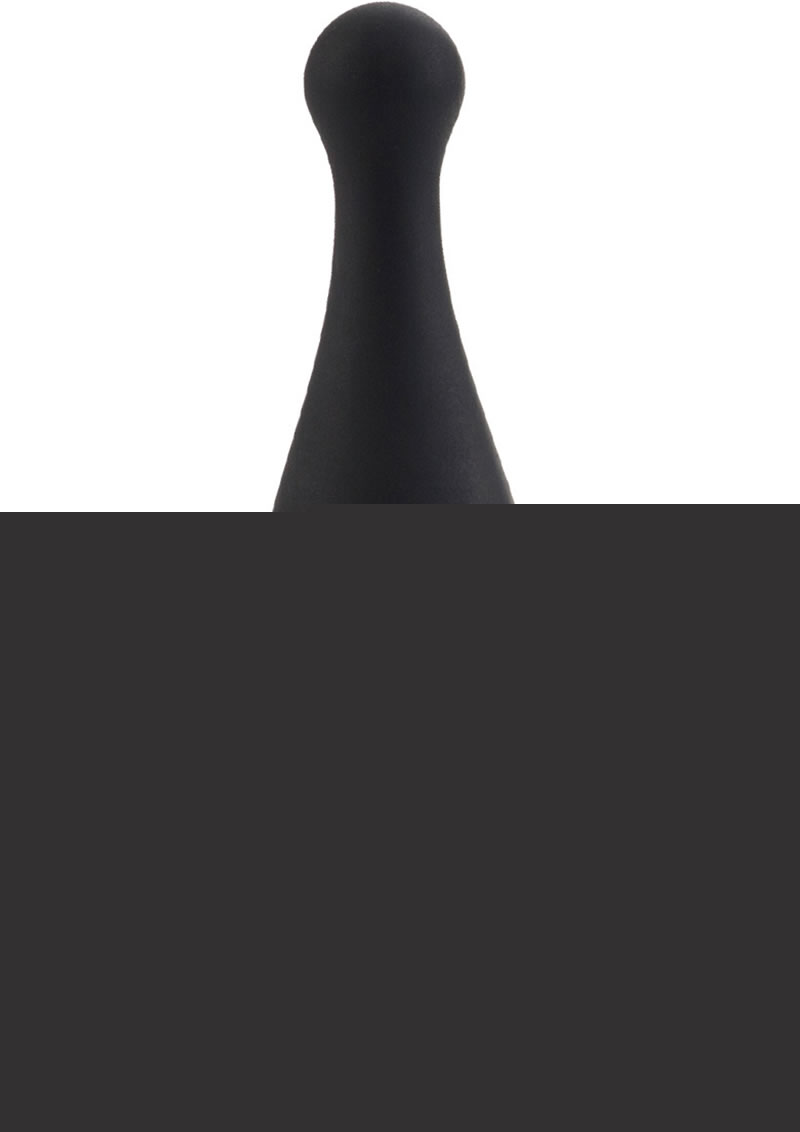 Booty Call Booty Rocker Silicone Butt Plug - Black
