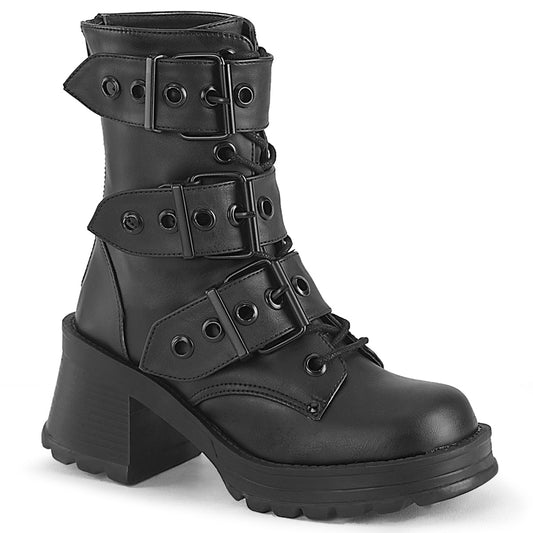 Chunky Heel Combat Boots