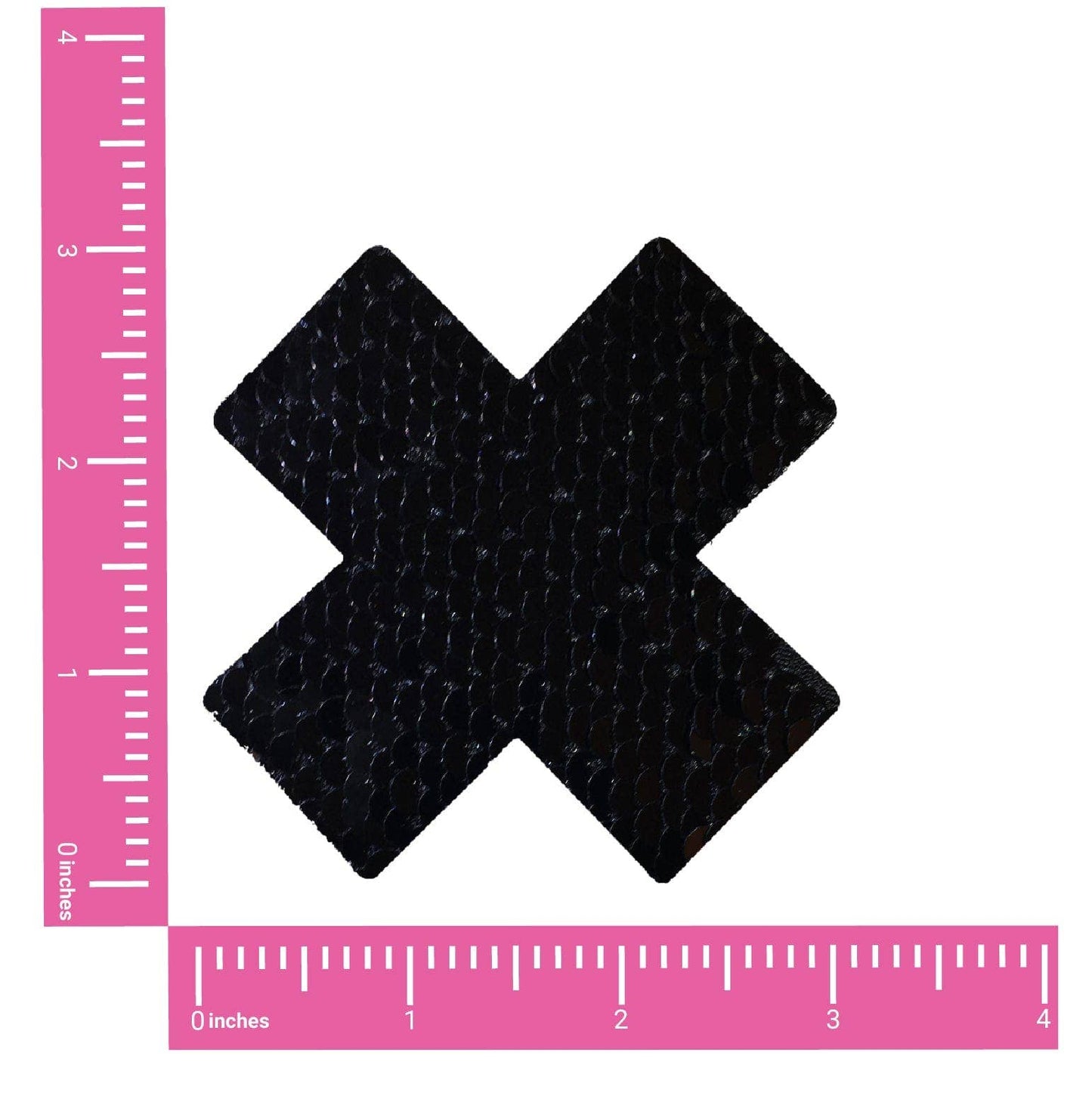 Medusa Silver & Black Sequin X Factor Nipple Cover Pasties