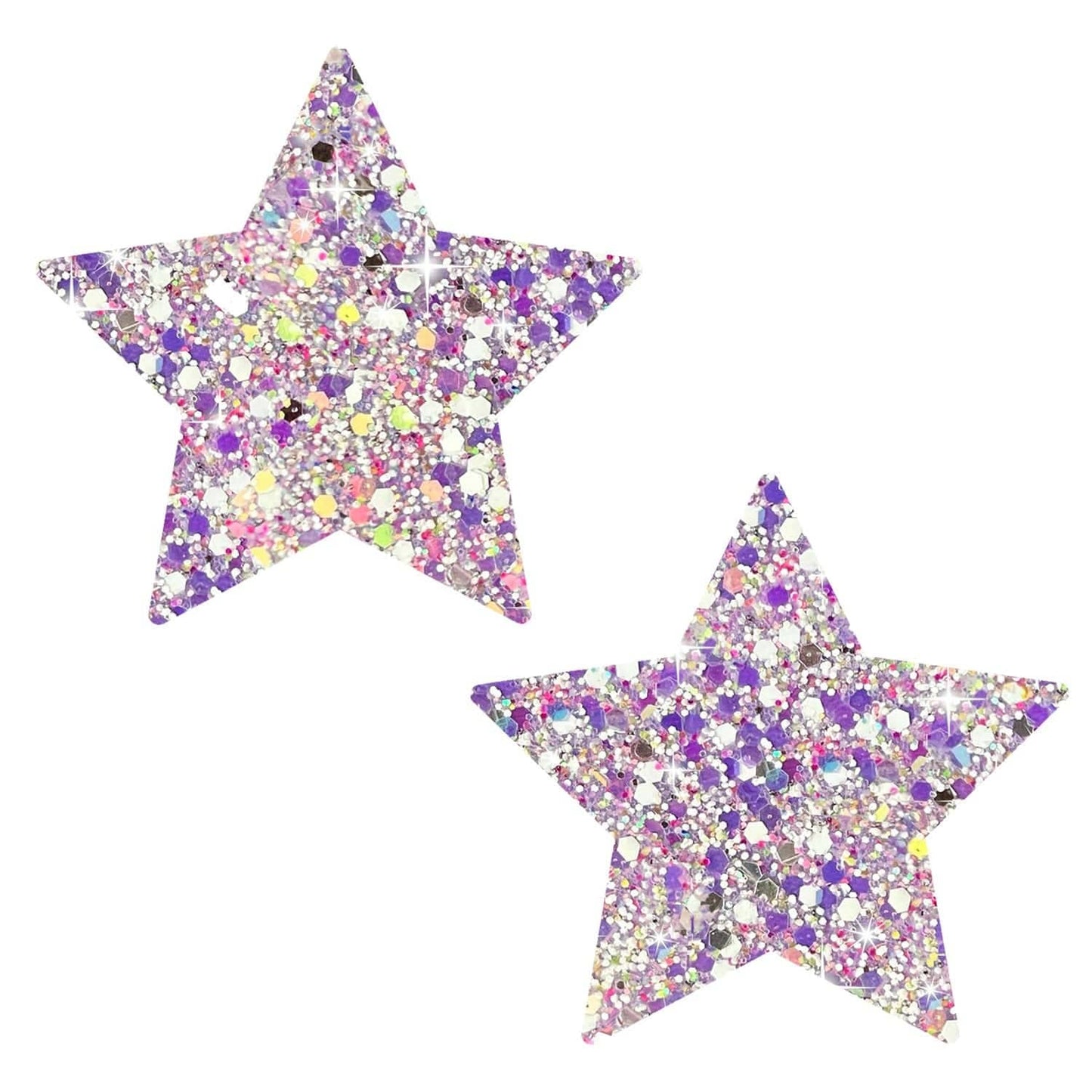 Neva Nude - Super Sparkle Confetti Crush Chunky Glitter Starry Night Nipple Cover Pasties