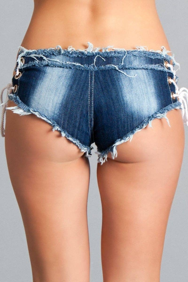BeWicked - BWJ4 Sexy Cut Off Low Waist Denim Jeans