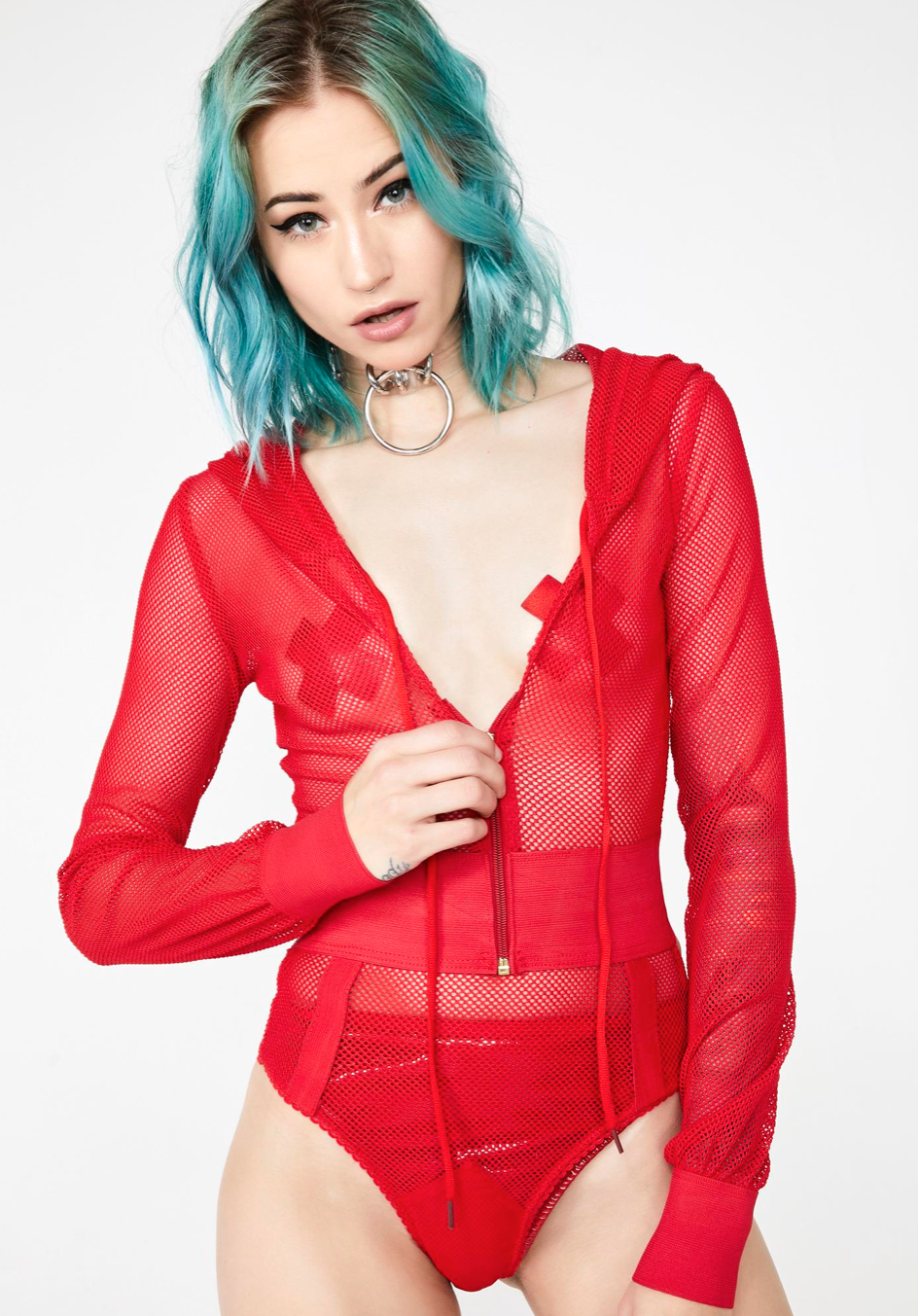 Vixen Red Wet Vinyl Nipztix X Factor Nipple Cover Pasties