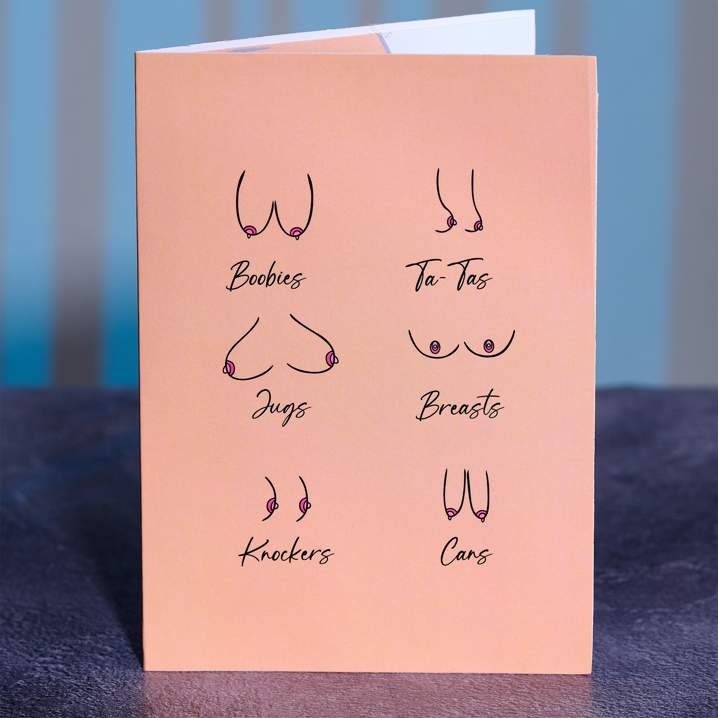Dirty Pop Cards - Naughty Knockers Funny 3D Pop-Up Boobs Greeting Card