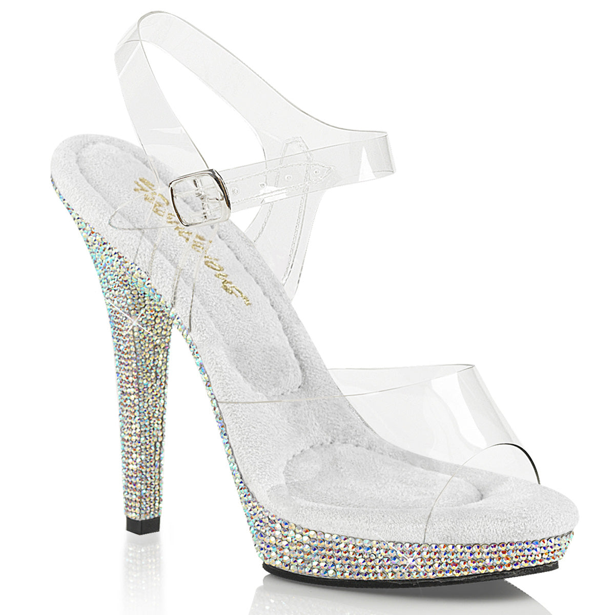 5" Sandal Featuring Rhinestone Platform