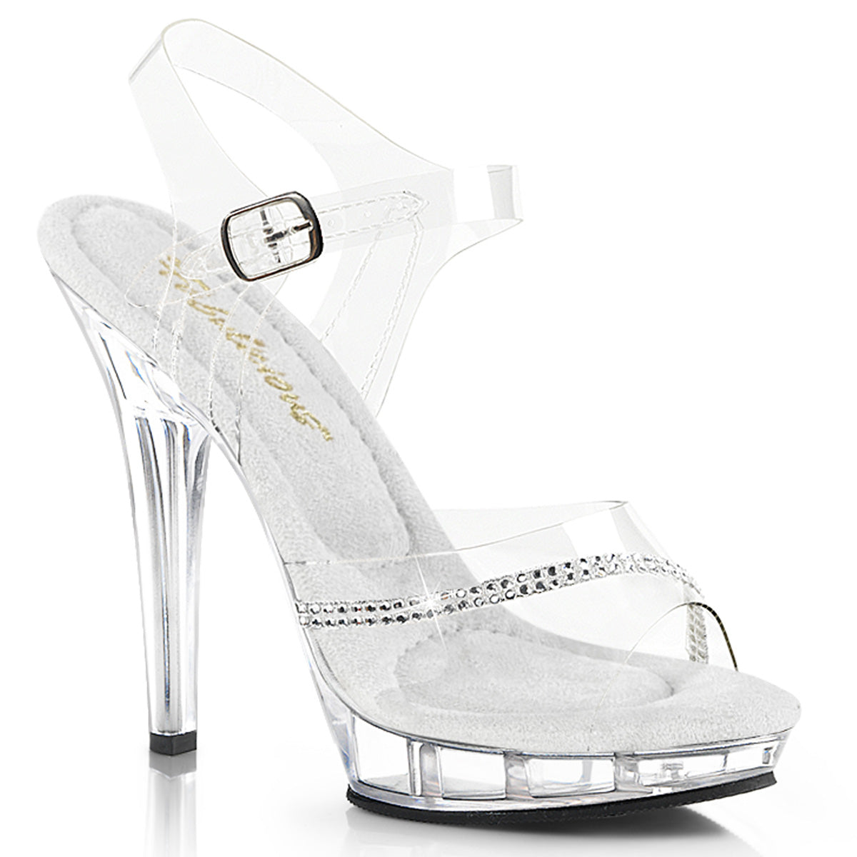 Clear Strap Sandal Heels