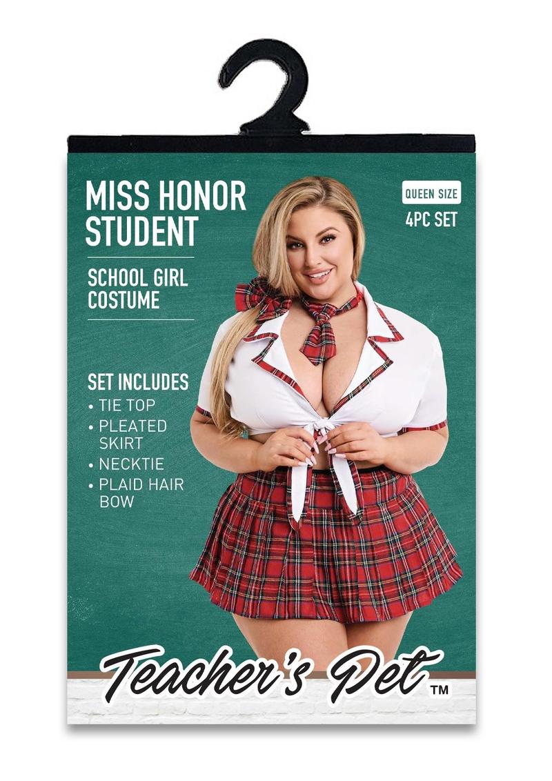 Ms Honor Student 4pc School Girl Costume