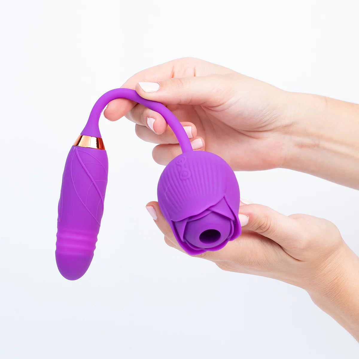 Rose Vibrator with Thrusting Tail