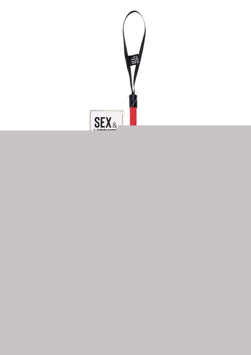 Sex and Mischief Ex's Andamp; Oh's Kiss Silicone Crop - Black/Red