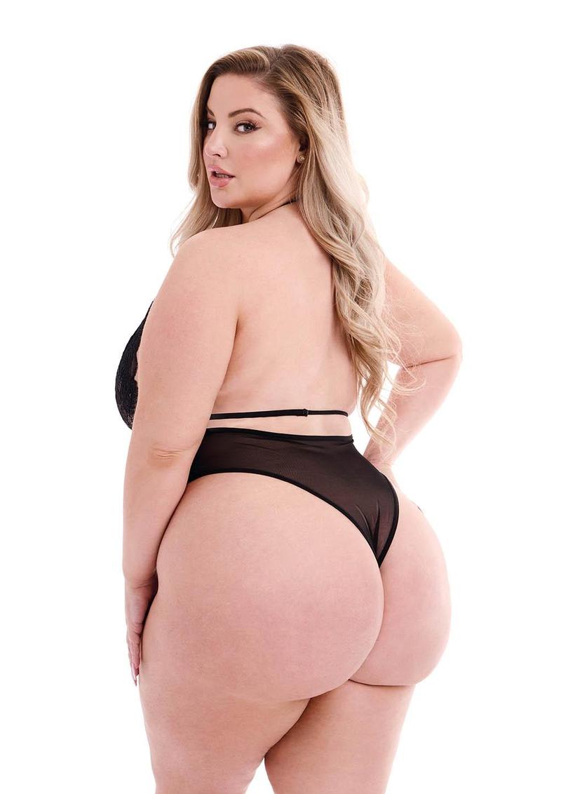 Sexy Eco Lace Teddy - Black - Queen