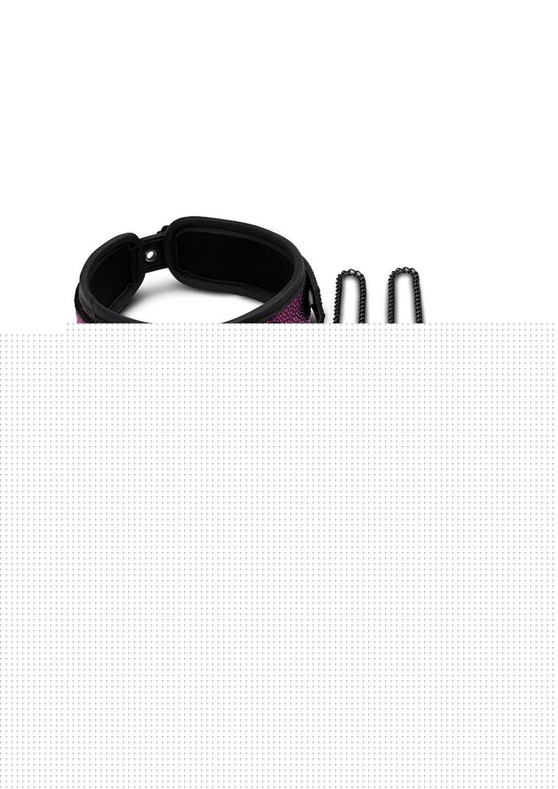 WhipSmart Dragon's Lair Collar, Leash and Nipple Clips - Black/Purple - Set