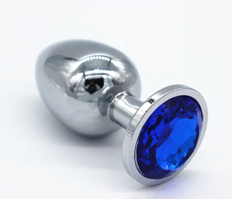 Butt Plug Metal Anal Plug Set of 3 with Gems