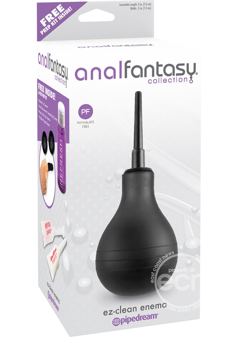 EZ Clean Enema Bulb Black