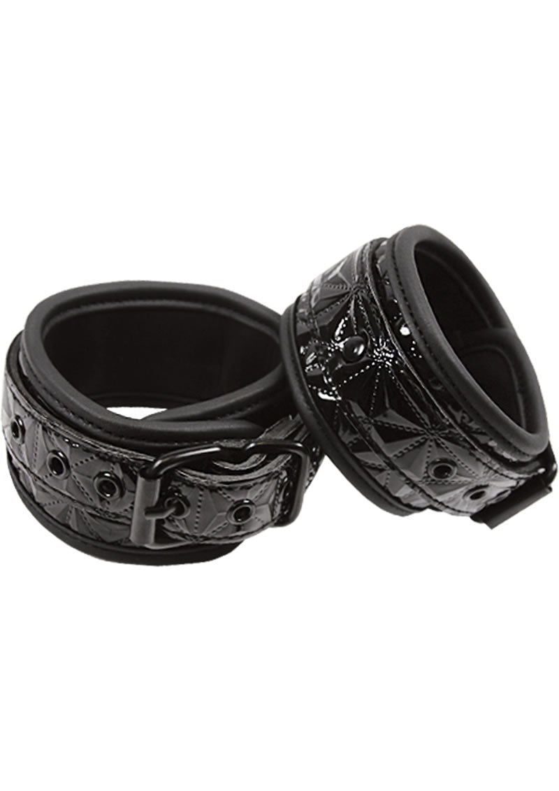 Sinful Wrist Cuffs or Ankle Cuffs - Black