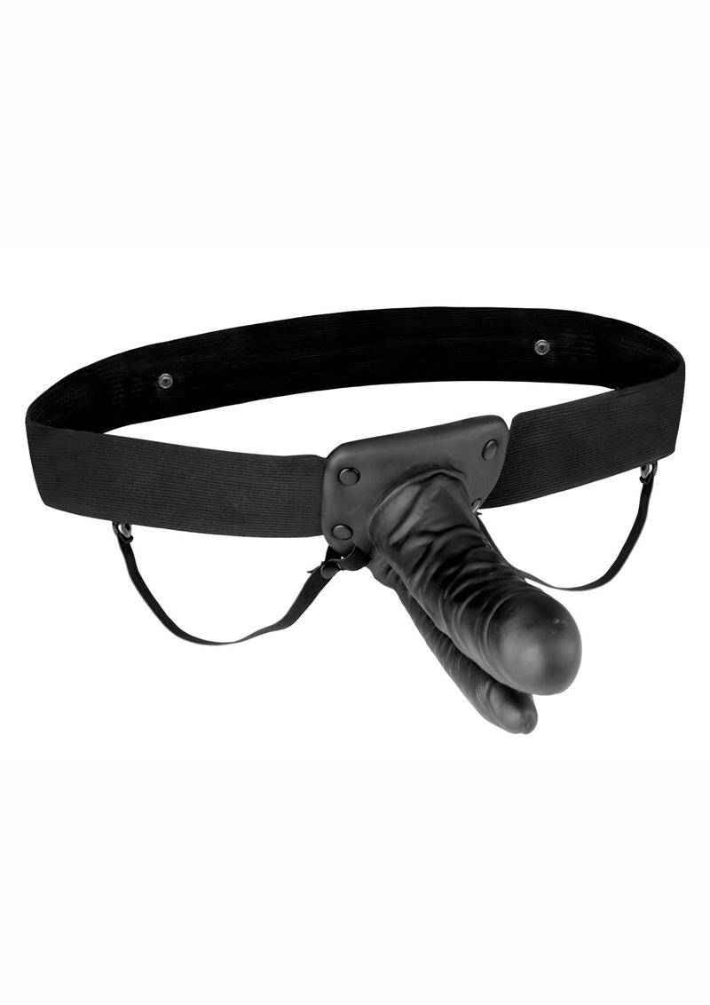 Double Penetration Harness Strap on Set Vibrating – Playthings