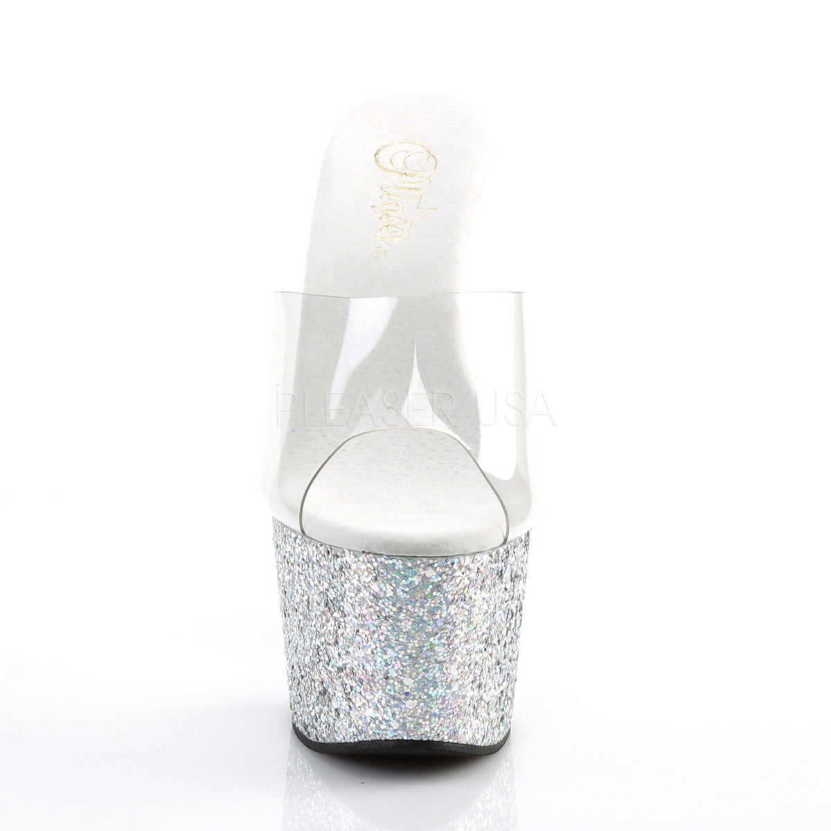 7" Heel Holographic Glitter Platform - PlaythingsMiami