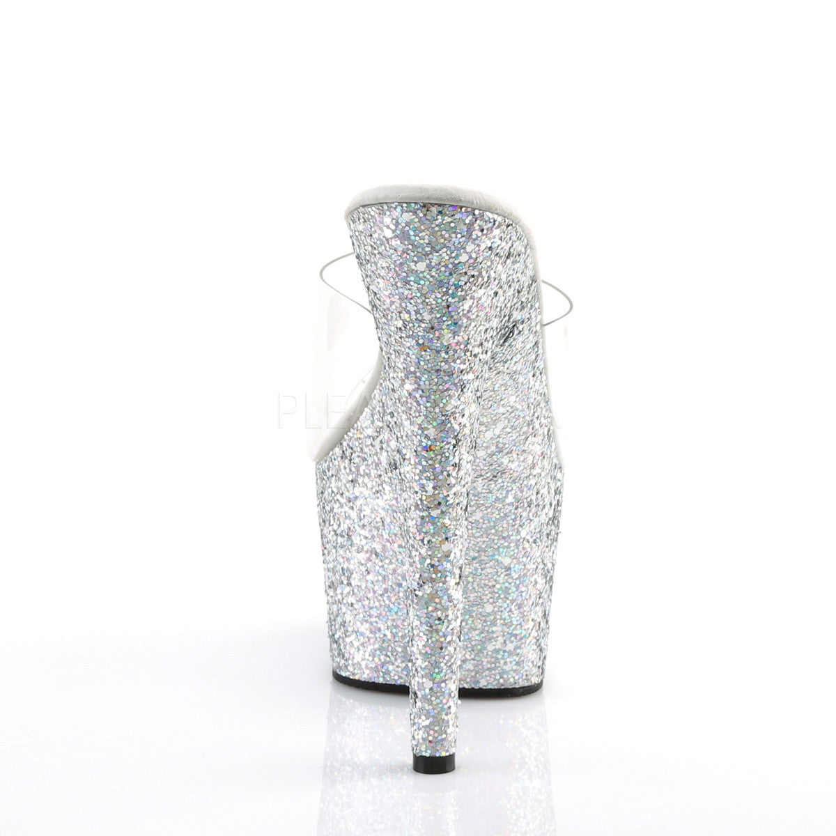 7" Heel Holographic Glitter Platform - PlaythingsMiami